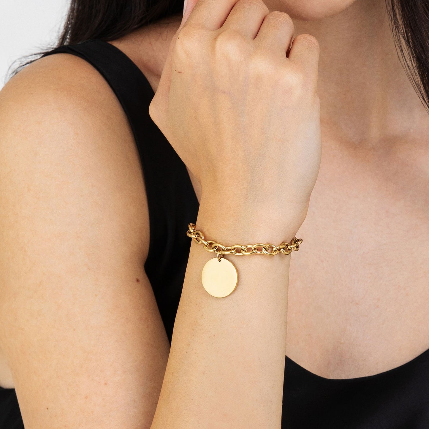 BRACCIALE DONNA PERSONALIZZATO IN ACCIAIO