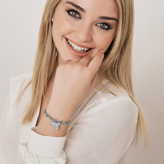 BRACCIALE DONNA IN ACCIAIO SICILIA