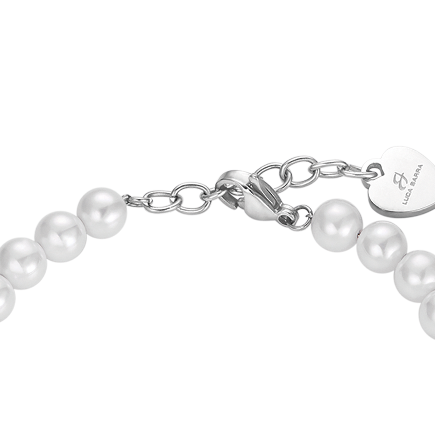 BRACCIALE DI PERLE BIANCHE DONNA Luca Barra