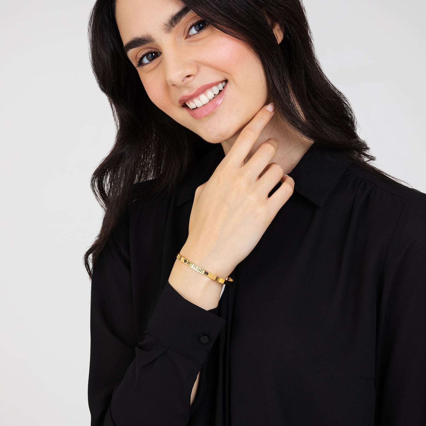 BRACCIALE DONNA IN ACCIAIO DORATO BEST FRIENDS