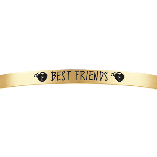 BRACCIALE DONNA IN ACCIAIO DORATO BEST FRIENDS