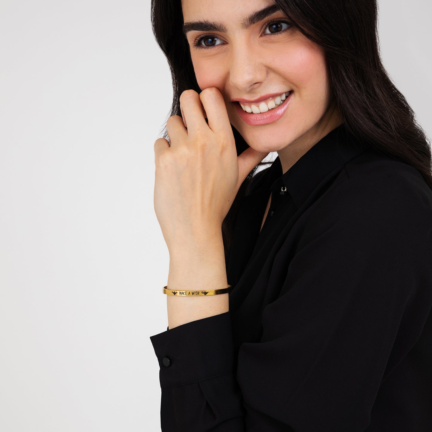 BDM Bracciale di Alta gioielleria, Bracciale in Acciaio, Bracciale Dorato con Foglia e Catena a Maglie, Regolabile con Gancio a Diverse Misure BDM Bracciale di Alta gioielleria, Bracciale in Acciaio, Bracciale Dorato con Foglia e Catena a Maglie, Regolabile con Gancio a Diverse Misure