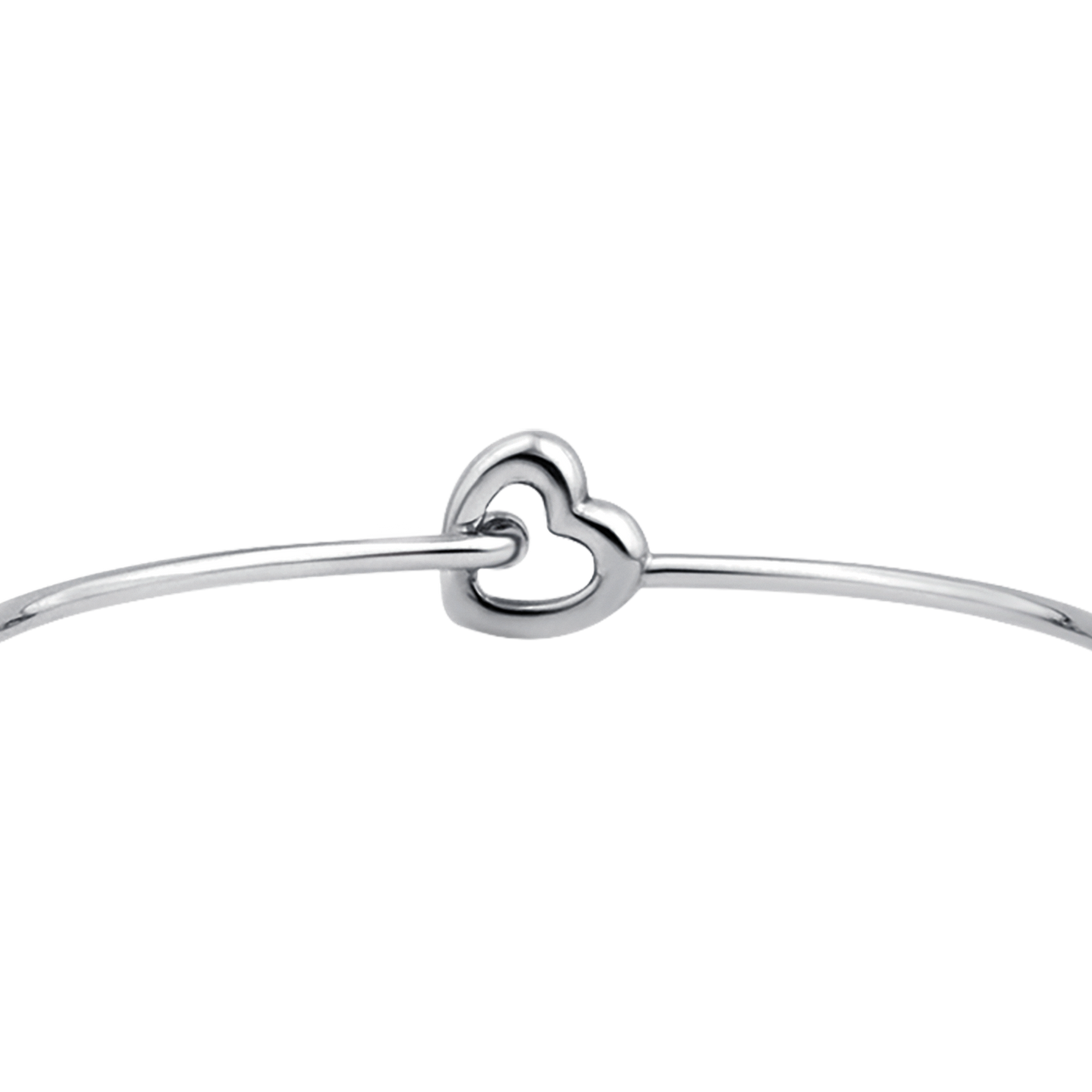BRACCIALE DONNA PERSONALIZZATO IN ACCIAIO CON CUORE
