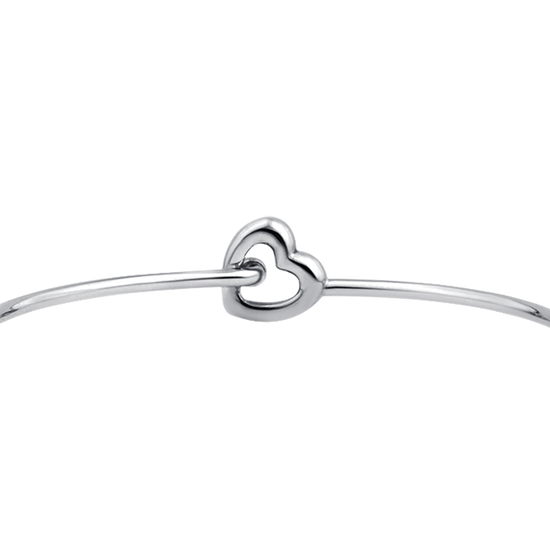 BRACCIALE DONNA PERSONALIZZATO IN ACCIAIO CON CUORE