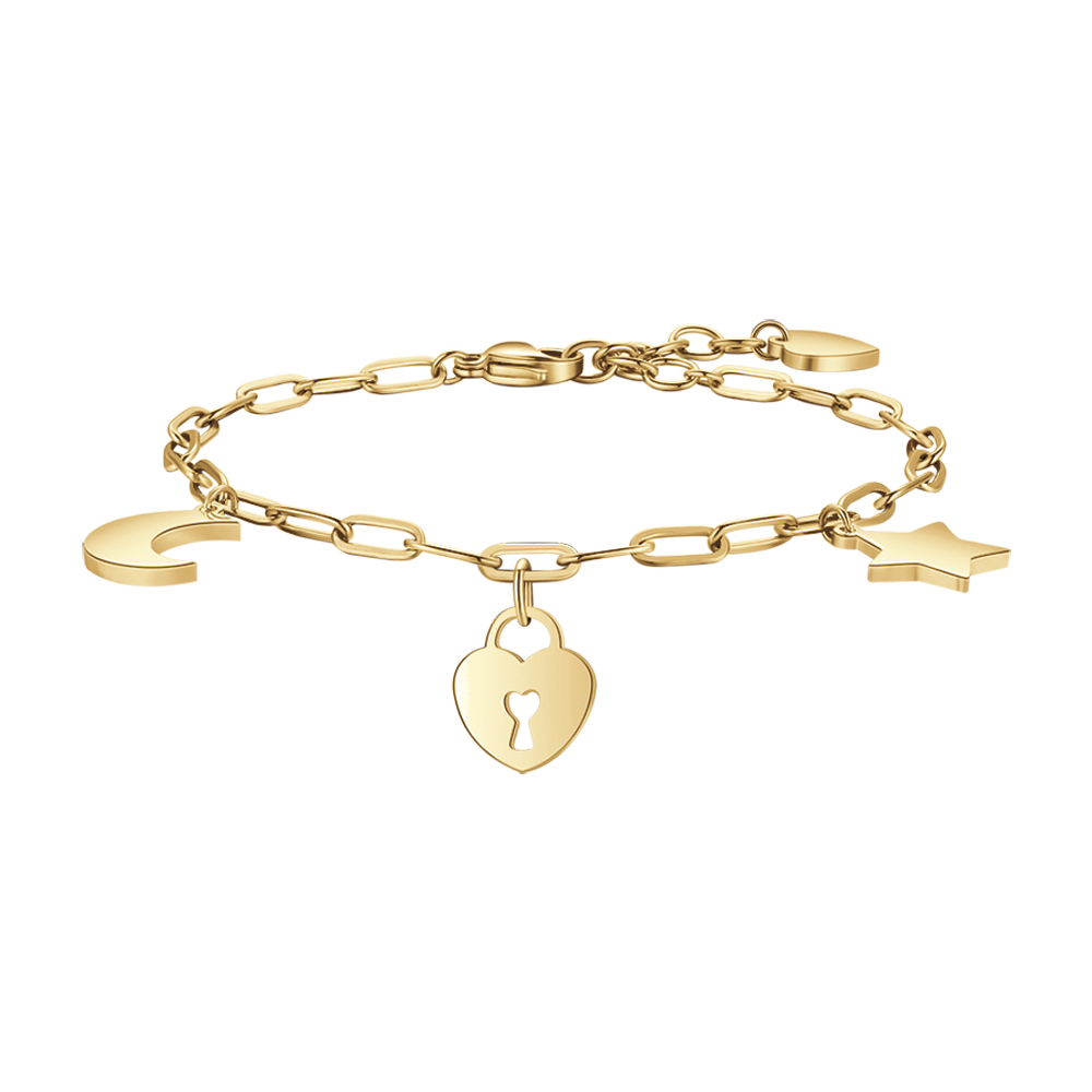 Collezione T by :Bracciale T1 con pavé di diamanti in oro giallo