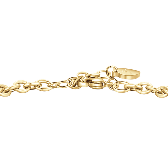 Carica immagine nella Galleria BRACCIALE DONNA IN ACCIAIO DORATO CON CORONA
