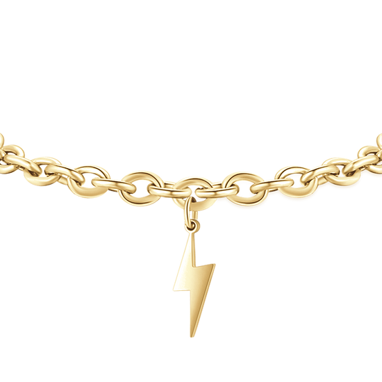 BRACCIALE DONNA IN ACCIAIO DORATO CON FULMINE