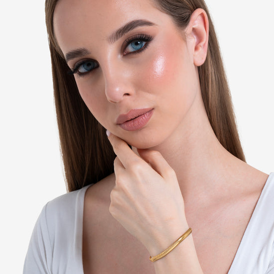 BRACCIALE DONNA IN ACCIAIO DORATO