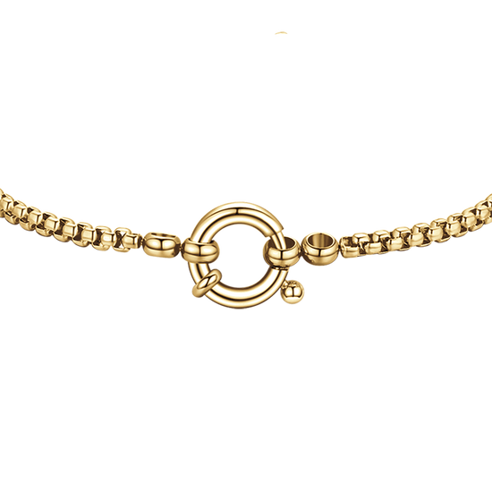 BRACCIALE DONNA IN ACCIAIO DORATO CON CERCHIO