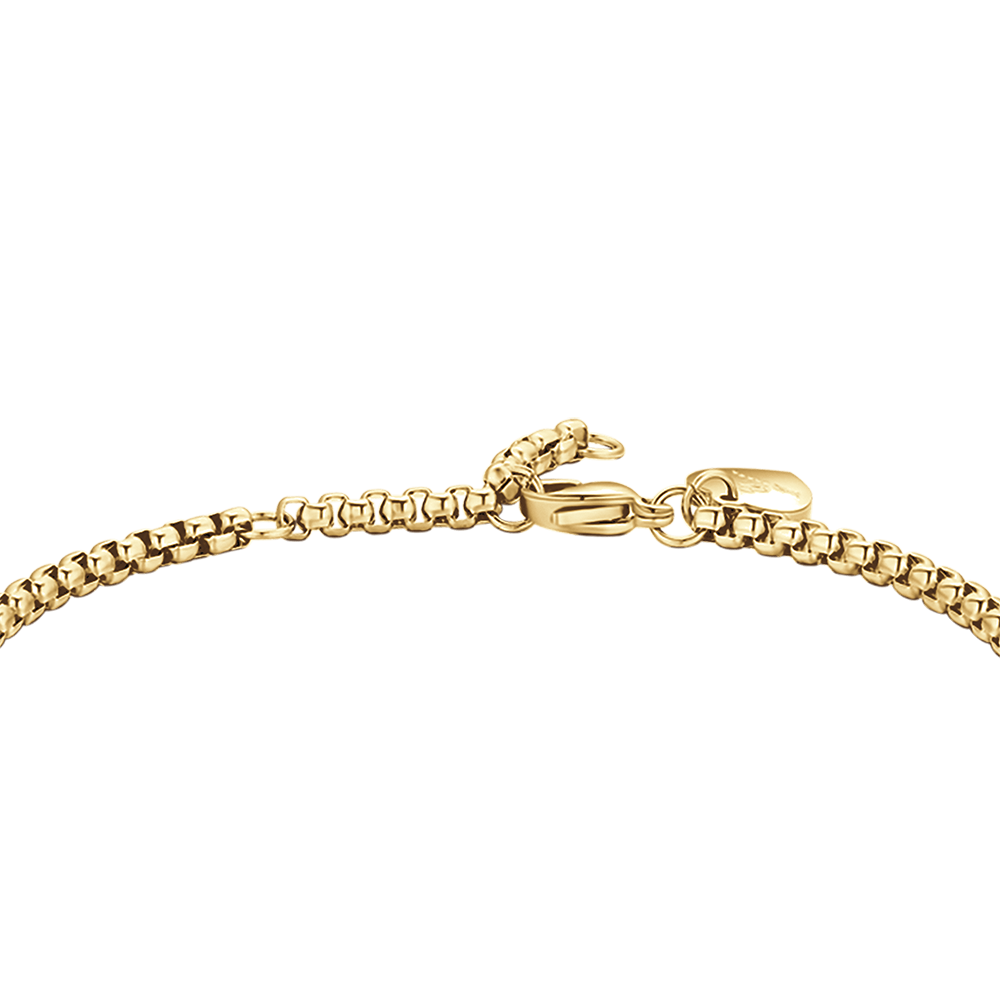 BRACCIALE DONNA IN ACCIAIO DORATO CON CERCHIO