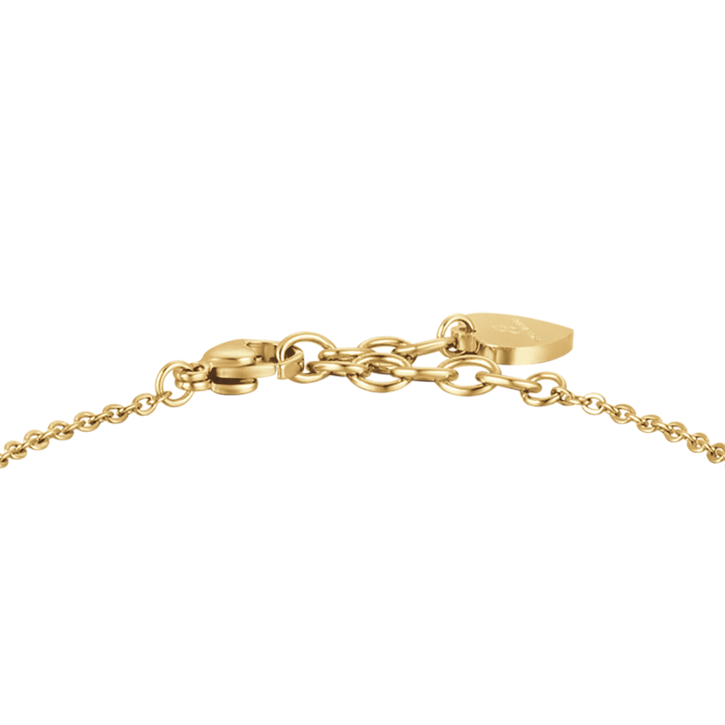BRACCIALE DONNA IN ACCIAIO DORATO CON FARFALLA VUOTA