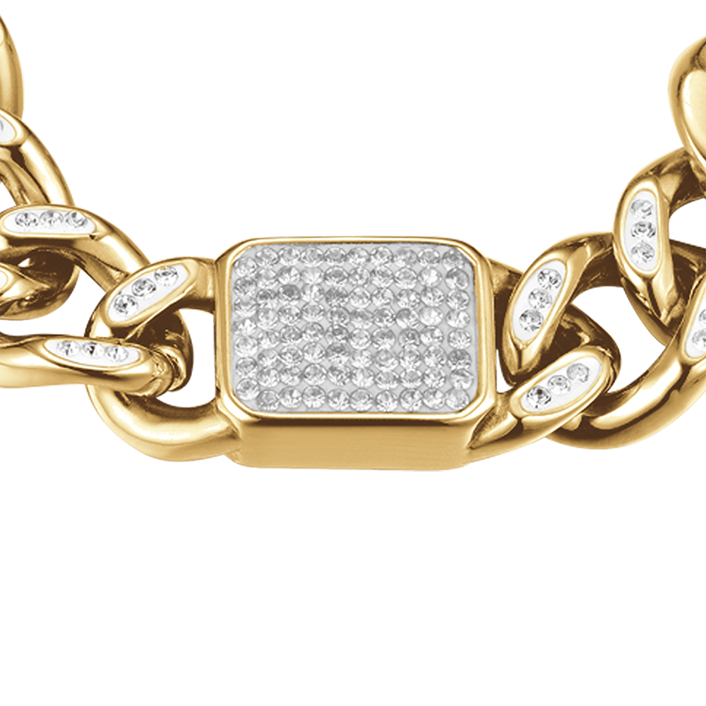 Luca Barra Bracciale Donna Collezione Be Charms - Maglia Milano Oro Acciaio (BK2207)