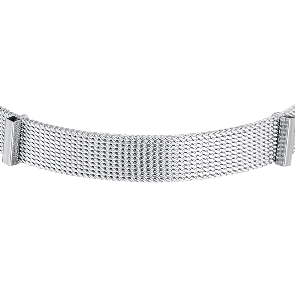BRACCIALE DONNA PERSONALIZZATO IN ACCIAIO MAGLIA MILANO