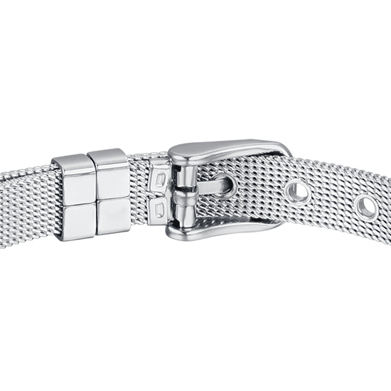 BRACCIALE DONNA PERSONALIZZATO IN ACCIAIO MAGLIA MILANO