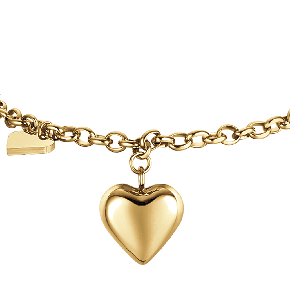 CARISSIMA Bracciale da donna in oro giallo 9 kt con mini CARISSIMA Bracciale da donna in oro giallo 9 kt con mini