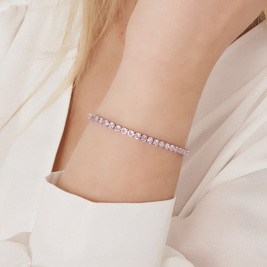 Bracciale tennis in oro rosa | Nicolini Atelier Bracciale tennis in oro rosa | Nicolini Atelier