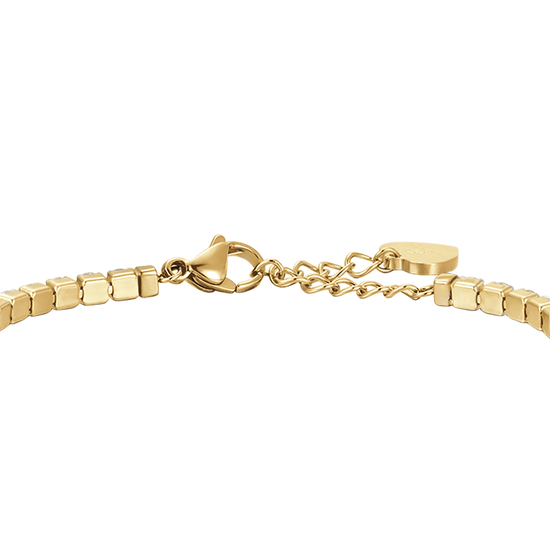 Braccialetto Tennis Infinito Donna pl.oro Bianco 18k con Braccialetto Tennis Infinito Donna pl.oro Bianco 18k con