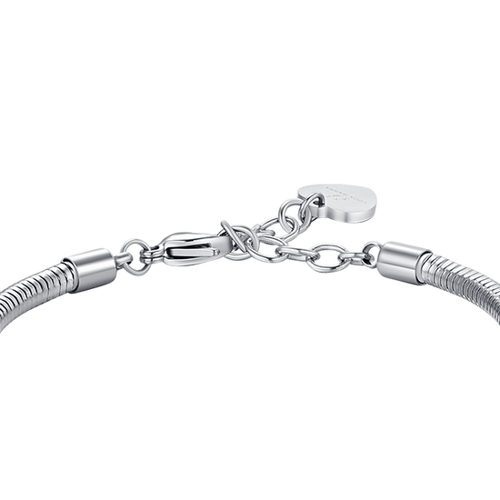 BRACCIALE DONNA IN ACCIAIO CON SOLE CON CRISTALLI BIANCHI