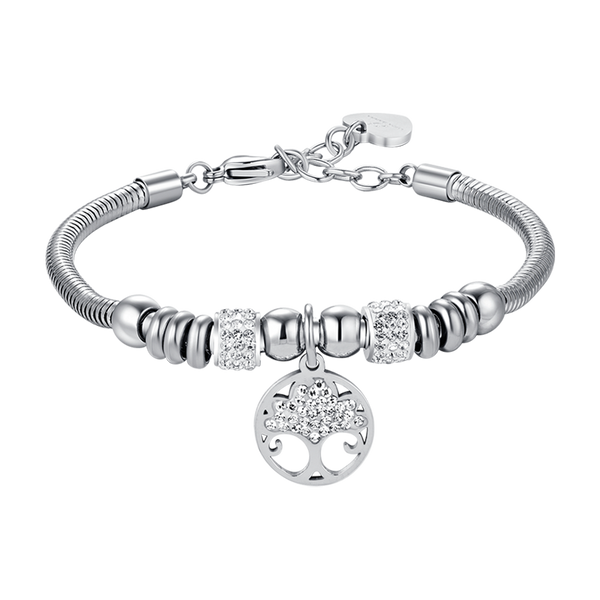 J.Endéar Bracciale Donna Argento 925 Albero della Vita, Pietre Naturali J.Endéar Bracciale Donna Argento 925 Albero della Vita, Pietre Naturali