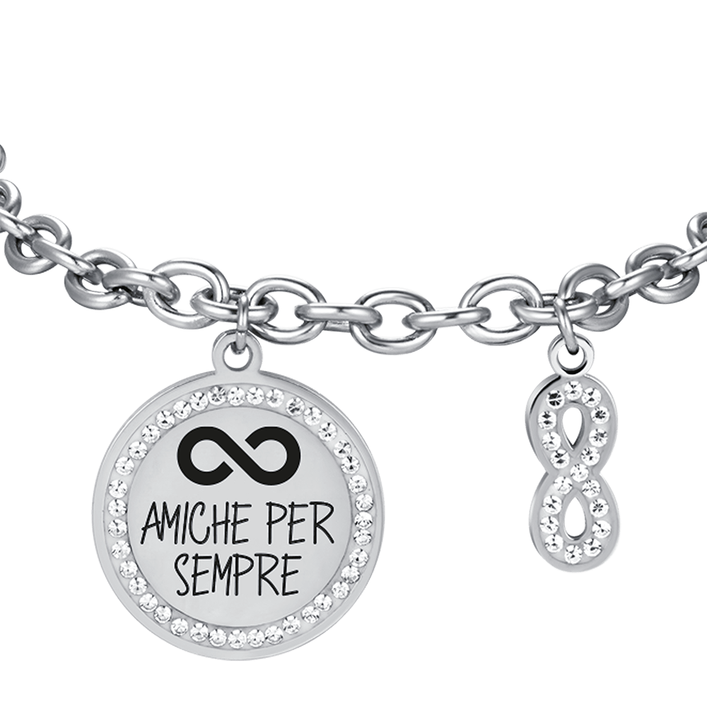BRACCIALE DONNA IN ACCIAIO AMICHE PER SEMPRE