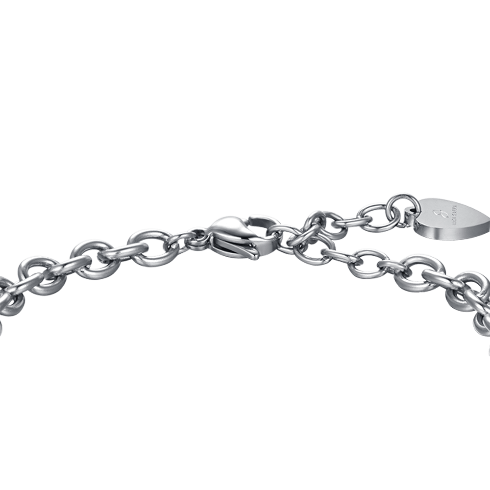 BRACCIALE DONNA IN ACCIAIO CHI TROVA UN'AMICA TROVA UN TESORO