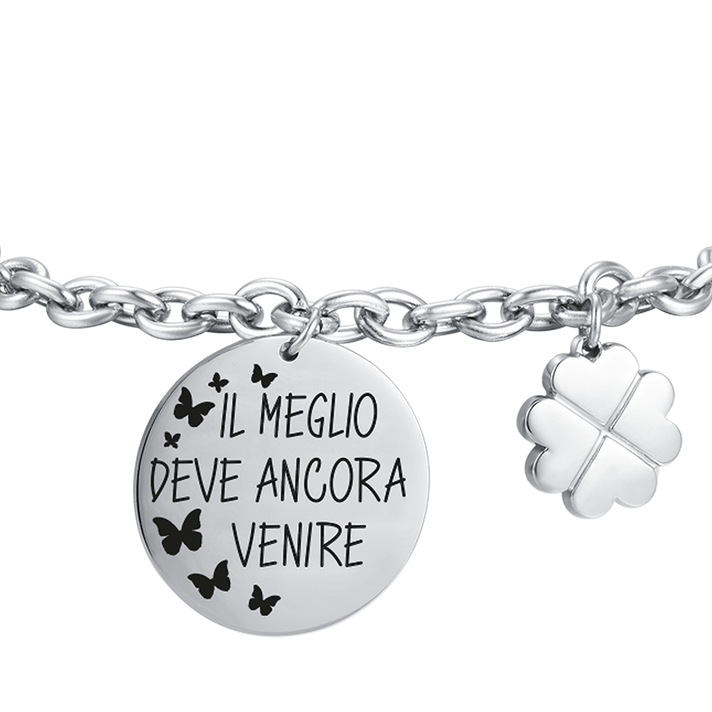 BRACCIALE DONNA IN ACCIAIO IL MEGLIO DEVE ANCORA VENIRE