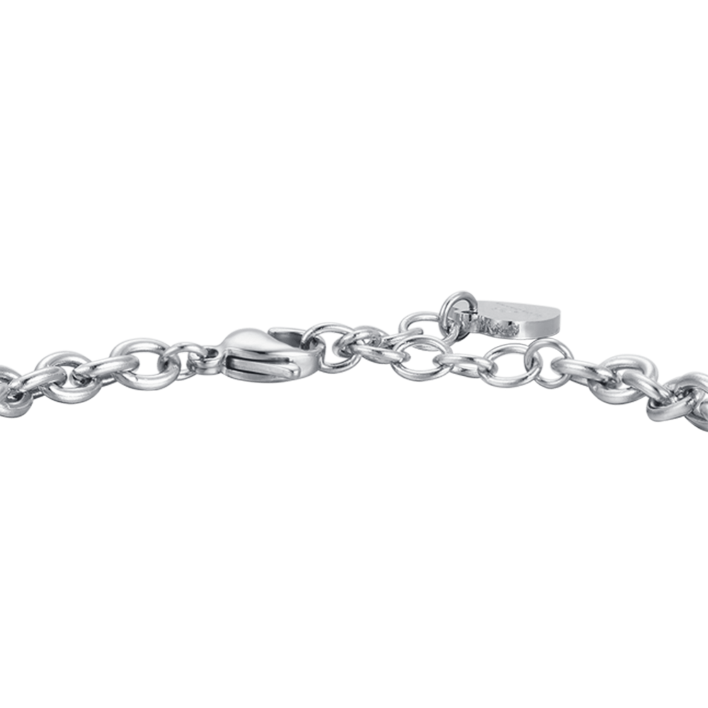 BRACCIALE DONNA IN ACCIAIO CHI TROVA UN'AMICA TROVA UN TESORO