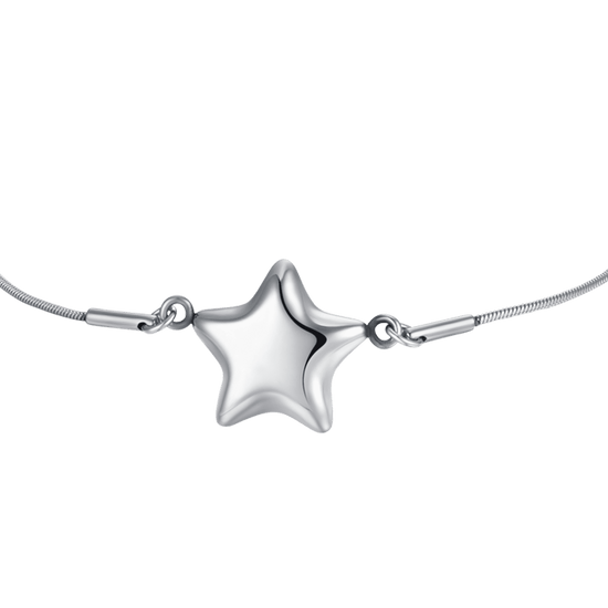 BRACCIALE DONNA IN ACCIAIO CON STELLA PIENA