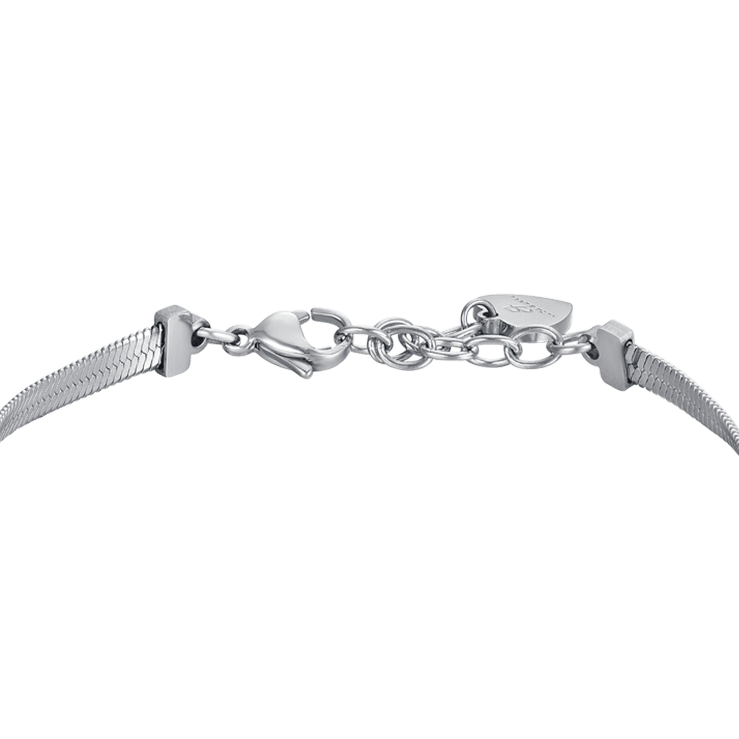 BRACCIALE DONNA SNAKE IN ACCIAIO CON STELLE CON CRISTALLI BIANCHI