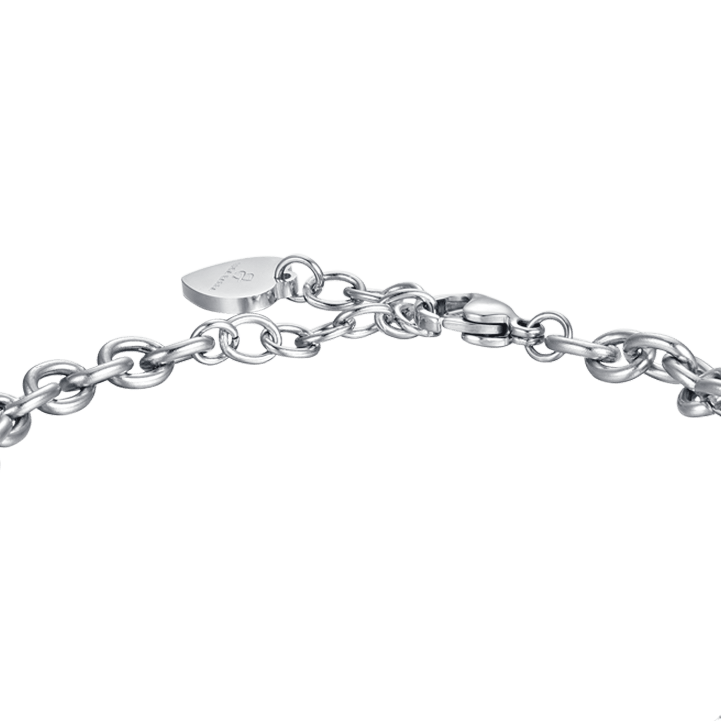 BRACCIALE DONNA IN ACCIAIO CON CUORE SACRO