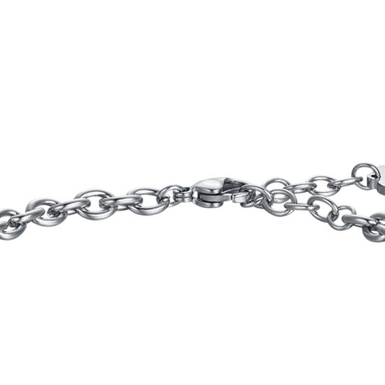 BRACCIALE DONNA IN ACCIAIO CON SOLE CON CRISTALLI BIANCHI