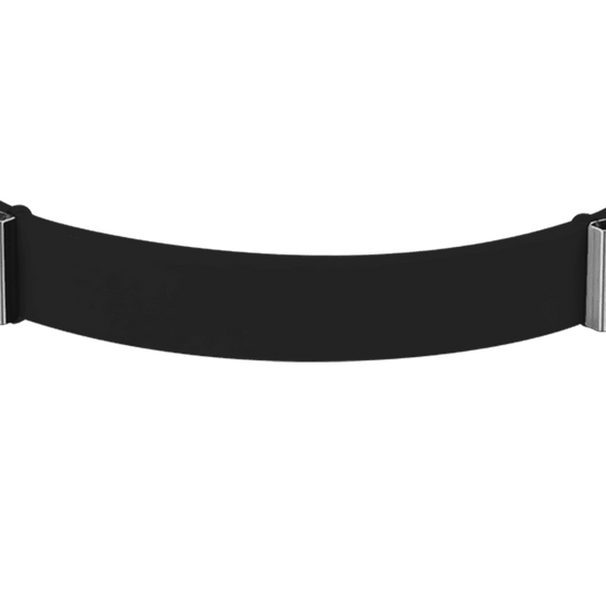 BRACCIALE DONNA IN SILICONE NERO
