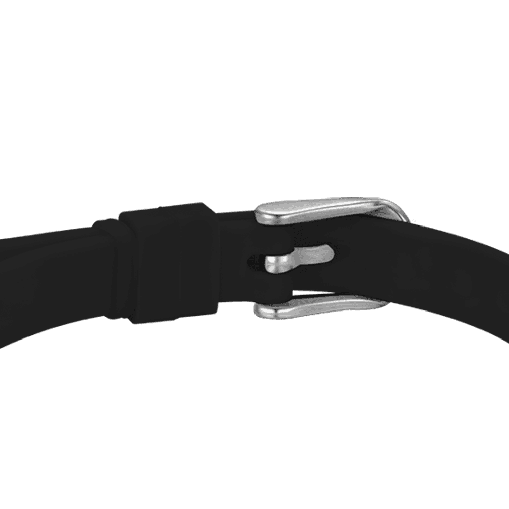 BRACCIALE DONNA IN SILICONE NERO