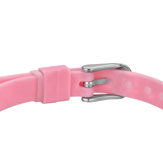 BRACCIALE DONNA IN SILICONE ROSA