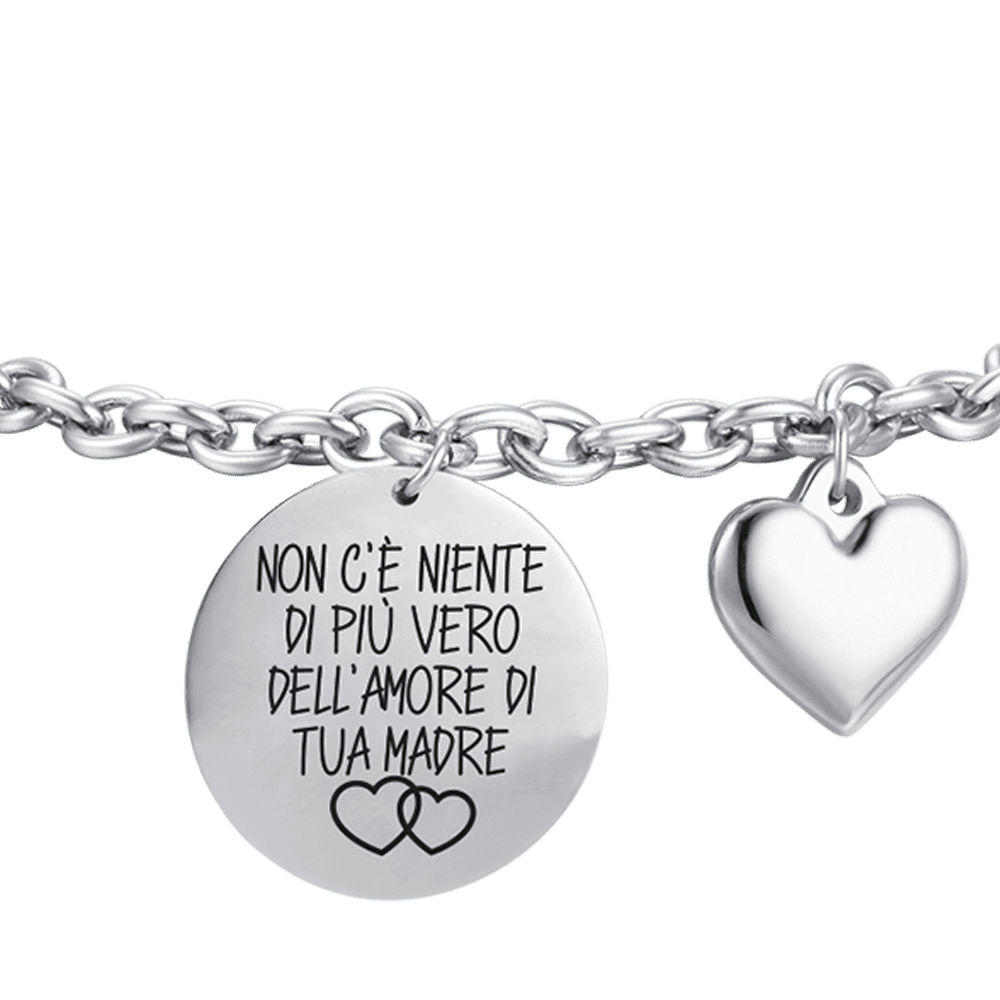 PULSERA DE ACERO DE MUJER NO HAY NADA MÁS VERDADERO QUE EL AMOR DE TU MADRE