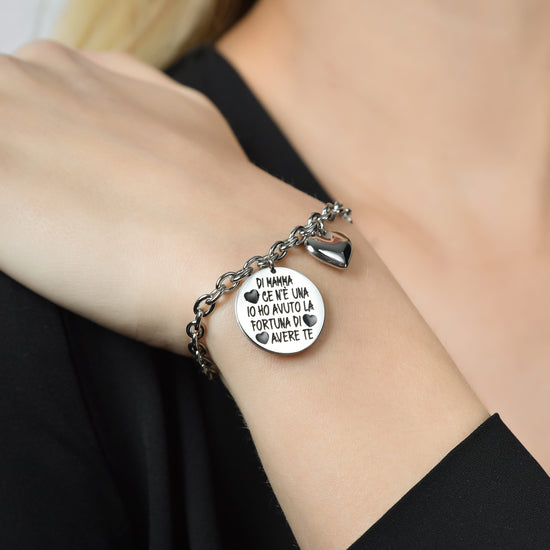 Joop! Bracciale da Uomo in Acciaio Inossidabile, 18,5+1,5+1,5 cm, Argento, in confezione regalo, 2038036 Joop! Bracciale da Uomo in Acciaio Inossidabile, 18,5+1,5+1,5 cm, Argento, in confezione regalo, 2038036