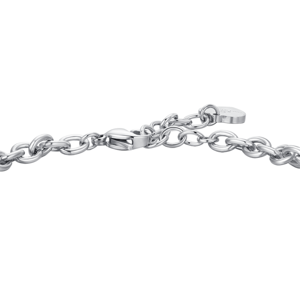 Bracciale Zeeme Stainless Steel acciaio inox rosso bicolore lucido
