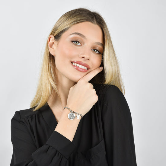 BRACCIALE DONNA IN ACCIAIO NON POSSIAMO FARE GRANDI COSE NELLA VITA MA POSSIAMO