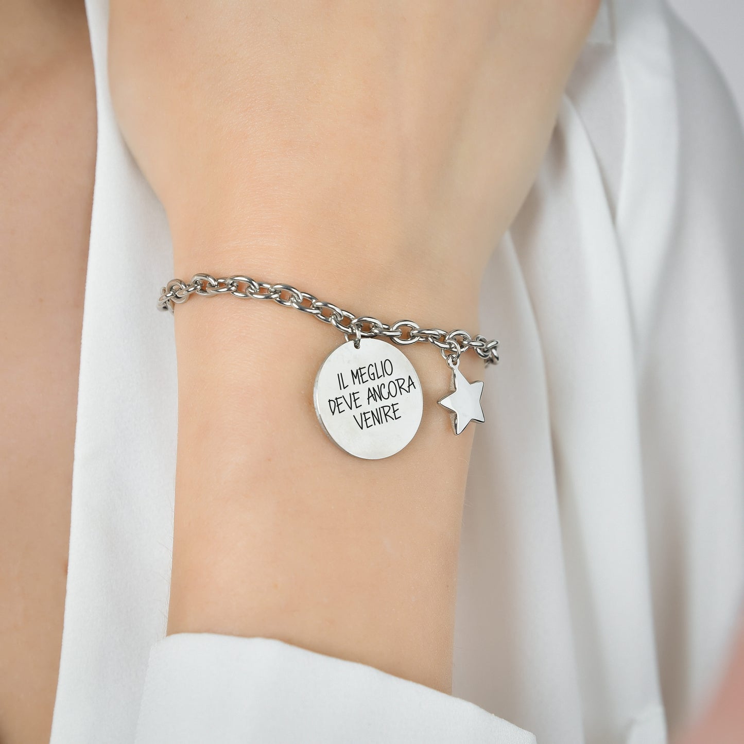 BRACCIALE DONNA IN ACCIAIO 30 IL MEGLIO DEVE ANCORA VENIRE