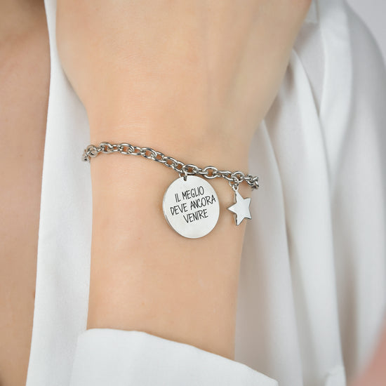 BRACCIALE DONNA IN ACCIAIO 30 IL MEGLIO DEVE ANCORA VENIRE