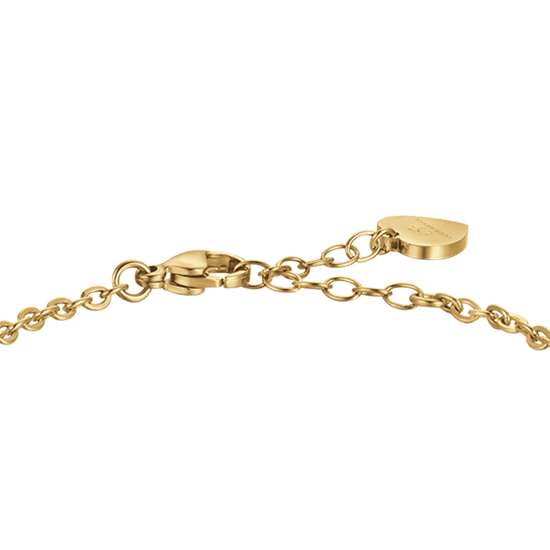 BRACCIALE DONNA IN ACCIAIO IP GOLD CON CRISTALLI BIANCHI