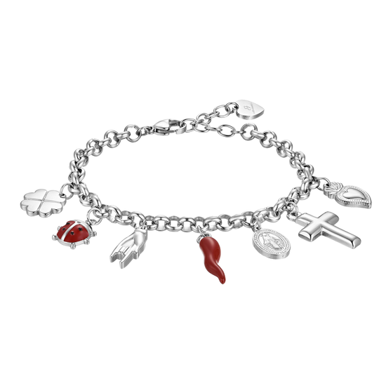 BOSS Jewelry Women's IRIS Collection Bracelet with Multiple Chains in Stainless Steel with Charms - 1580331 BOSS Jewelry Women's IRIS Collection Bracelet with Multiple Chains in Stainless Steel with Charms - 1580331