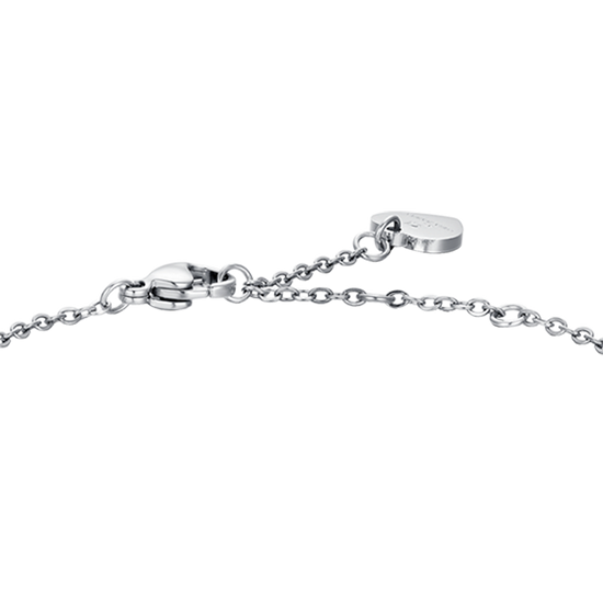 BRACCIALE DONNA IN ACCIAIO CON ELEMENTO CON CRISTALLI BIANCHI