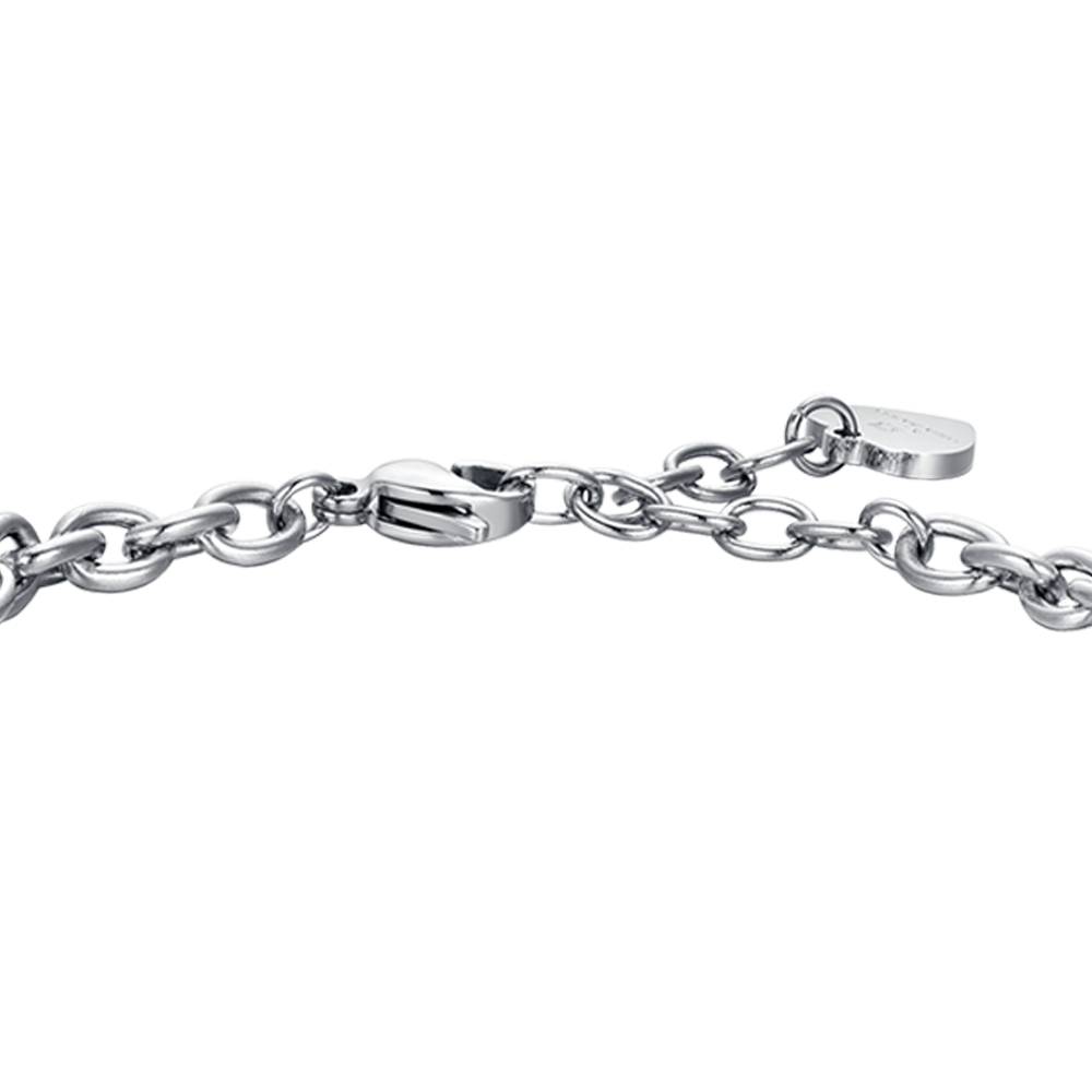 BRACCIALE DONNA IN ACCIAIO SEGNO ZODIACALE BILANCIA PIASTRA
