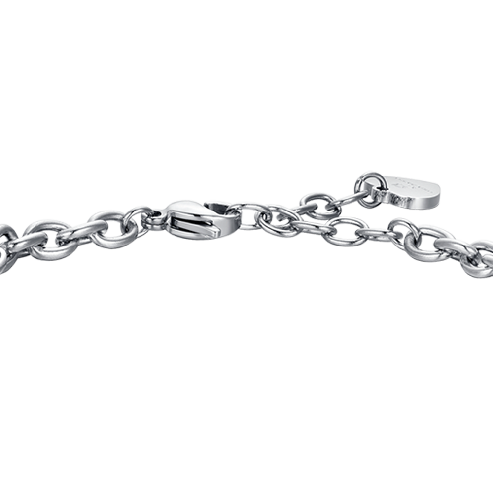BRACCIALE DONNA IN ACCIAIO SEGNO ZODIACALE ACQUARIO PIASTRA