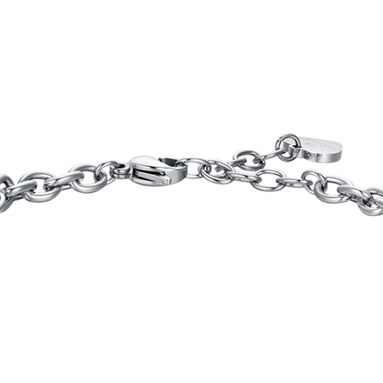 BRACCIALE DONNA IN ACCIAIO SEGNO ZODIACALE ACQUARIO PIASTRA