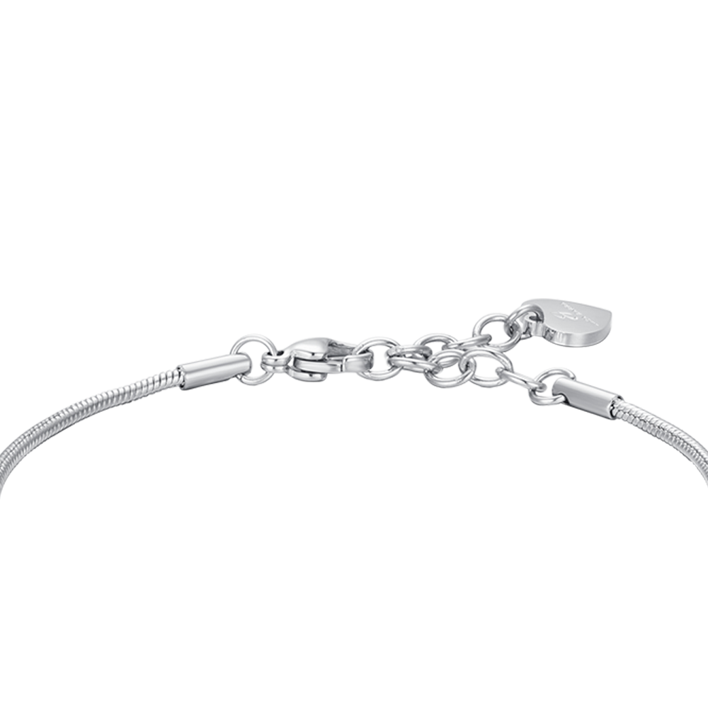 BRACCIALE DONNA IN ACCIAIO STELLE CON CRISTALLI BIANCHI