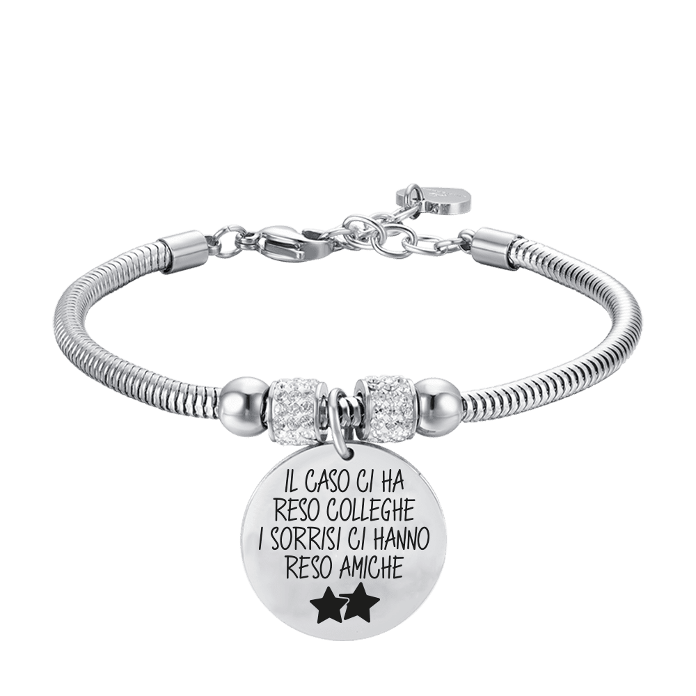 ALEXCRAFT Set 5 Bracciali Donna In Acciaio Inossidabile E Ottone, Ipoallergenici, Regalo Compleanno