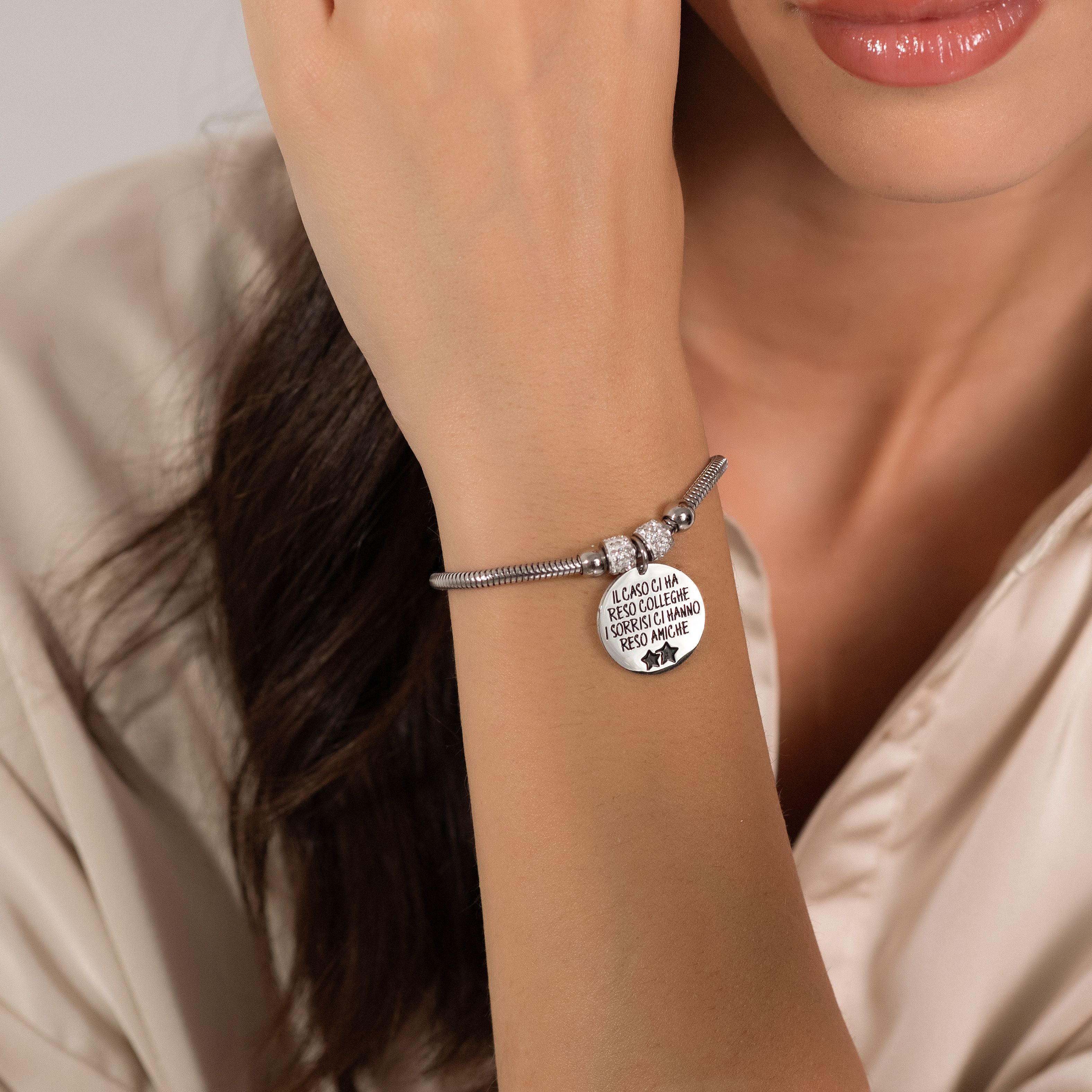 Bracciale Magnetico Donna HAQI In Titanio - Design A X, Regolabile Con Strumento Incluso, Leggero Ed Elegante - Confezione Regalo - Regalo Per Lei - 4