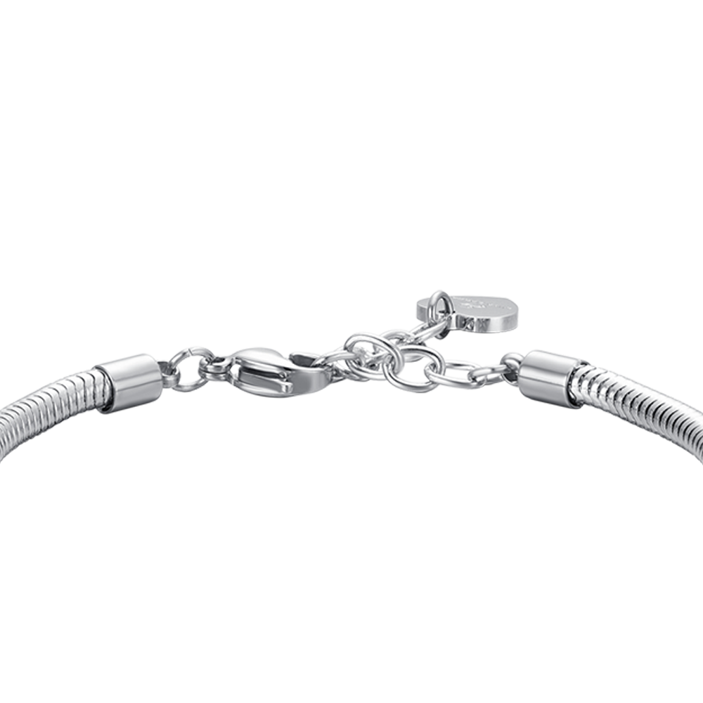 BRACCIALE DONNA IN ACCIAIO IL CASO CI HA RESO COLLEGHE I SORRISI CI HANNO RESO A